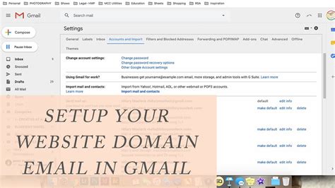 setup domain email with gmail